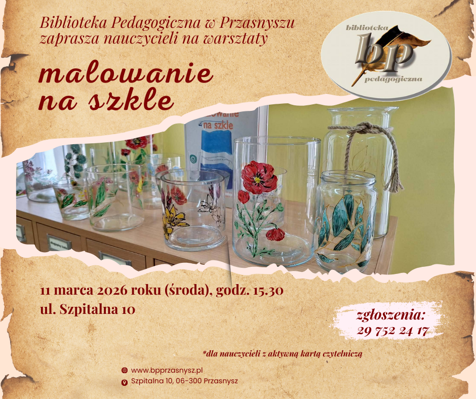 WARSZTATY DLA NAUCZYCIELI